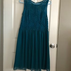 Teal Green Dress